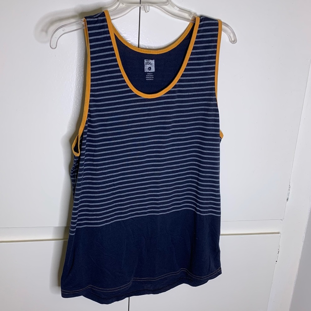 BDG Men’s Large striped sleeveless shirt